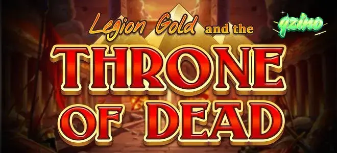 Interface de jogo do caça-níqueis Legion Gold and the Throne of Dead com elementos temáticos de templo.